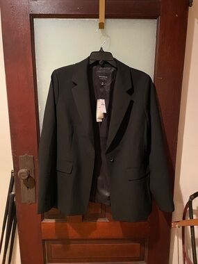 Banana Republic Black Single-Button Blazer